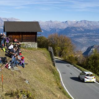 Christophe Hürni participera au 60e rallye international du Valais. [Keystone - Jean-Christophe Bott]