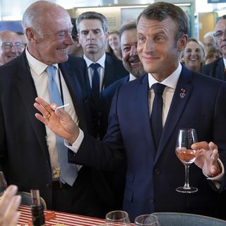 Emmanuel Macron au G7. [AP/Keystone - Ian Langsdon]