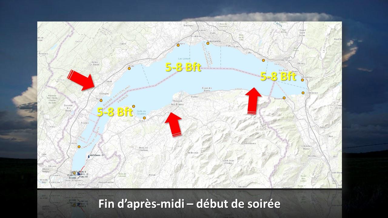 Vents prévus pour le samedi 15 juin 2019 à 18h locales [RTS]