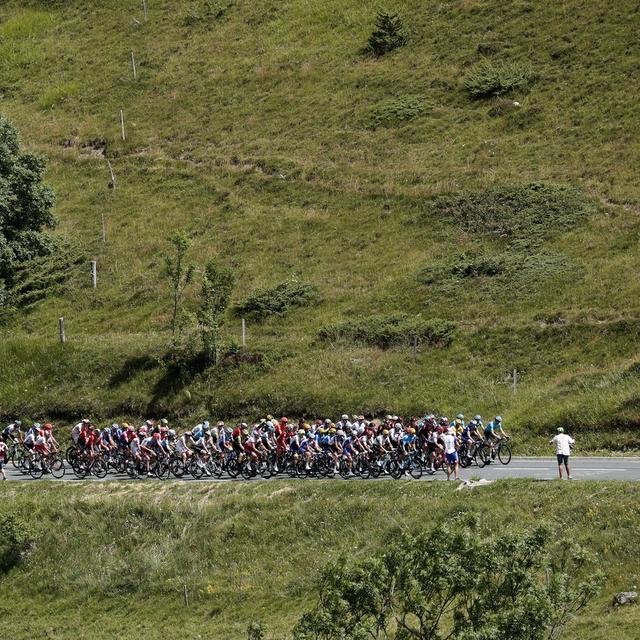 La 12e étape du Tour de France, de Toulouse à Bagnères-de-Bigorre. [EPA/Keystone - Guillaume Horcajuelo]