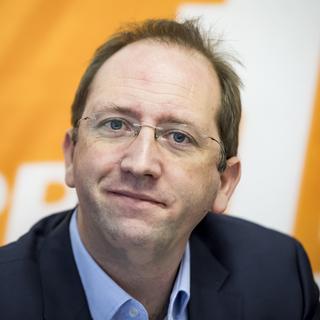 Axel Marion, candidat PDC au Conseil d'Etat vaudois. [Keystone - Jean-Christophe Bott]