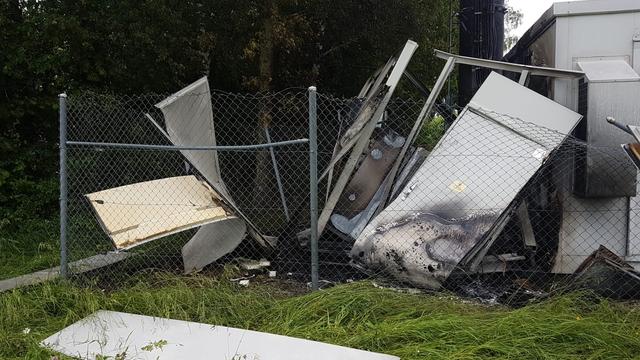 Une antenne téléphonique a été détruite par une explosion à Denens (VD). [Vos infos - Cyril Nussbaum]