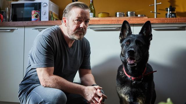 Ricky Gervais dans la série "After Life". [Netflix]