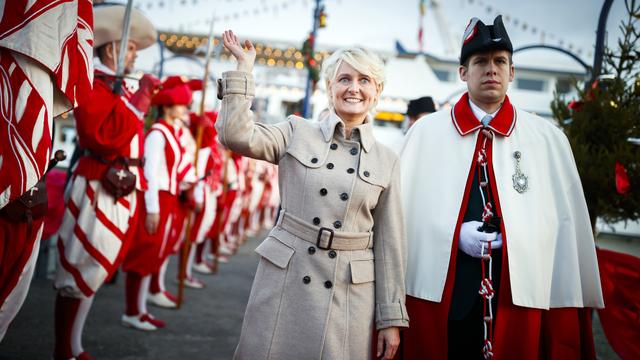 Isabelle Moret a relié Berne à Yens (VD). [Keystone - Valentin Flauraud]