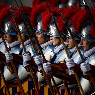 La Garde suisse pontificale. [AFP - Filippo Monteforte]
