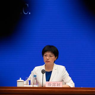 La porte-parole chinoise Xu Luying lors de son intervention à Pékin, 29.07.2019. [Reuters - Roman Pilipey]
