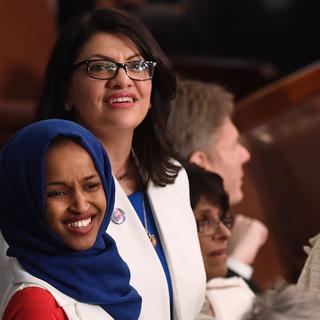 Les élues démocrates Ilhan Omar et Rashida Tlaib en février 2019 à Washington. [AFP - Saul Loeb]
