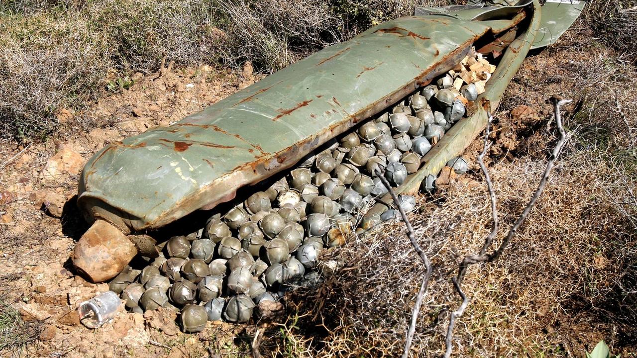 Une bombe à sous-munitions retrouvée au Liban (image d'illustration). [Keystone - Mohammed Zaatari]