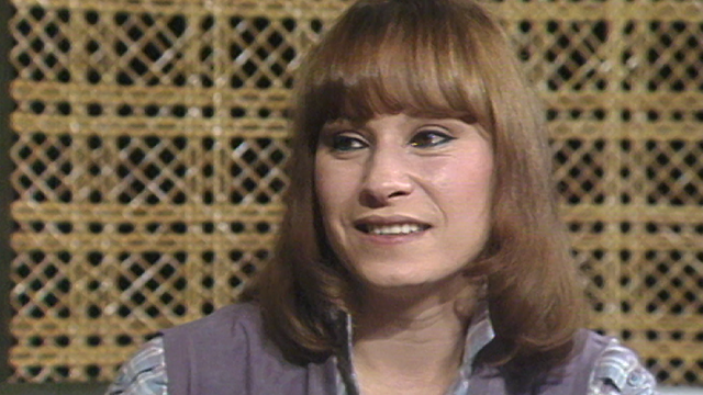 La chanteuse fribourgeoise Arlette Zola en 1980. [RTS]