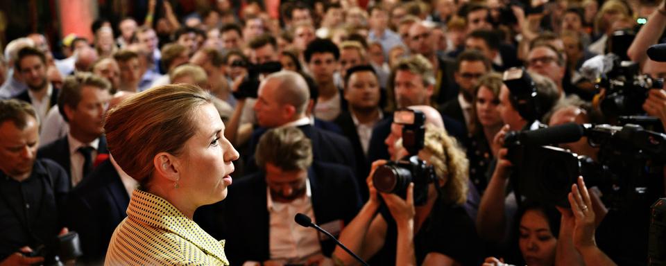 La sociale-démocrate danoise Mette Frederiksen. [Keystone/Ritzau Scanpix via AP - Philip Davali]