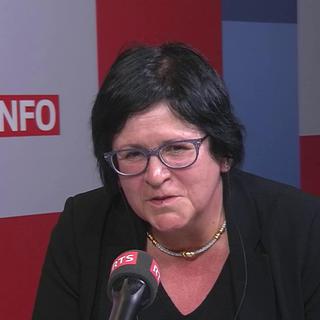 Sophie Ley, présidente de l’Association suisse des infirmières et des infirmiers. [RTS]