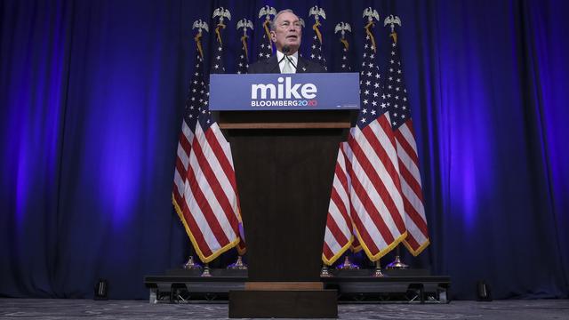 Michael Bloomberg lance sa campagne à Norfolk, en Virginie, le 25 novembre 2019. [AFP - Drew Angerer/Getty Images]