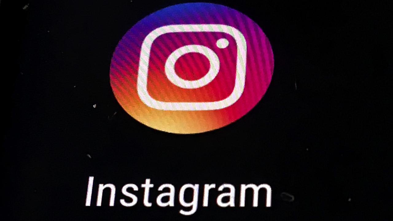 Le logo d'Instagram. [AP Photo/Keystone - Damian Dovarganes]