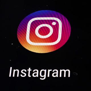 Le logo d'Instagram. [AP Photo/Keystone - Damian Dovarganes]
