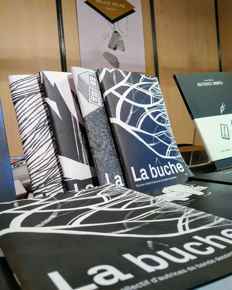 Le stand de "La bûche" au festival d'Angoulême. [facebook.com/labuche.fanzine/]