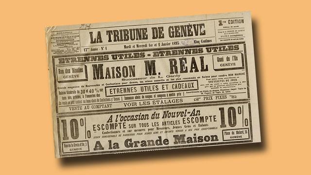 La numérisation de certains anciens journaux papiers n'est toujours parfaite. [Bibliothèque nationale]