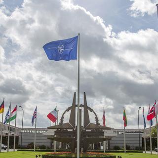 Le siège de l'OTAN à Bruxelles. [Keystone - AP Photo/Olivier Matthys]