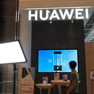 Un magasin Huawei à Taïwan. [EPA - David Chang]