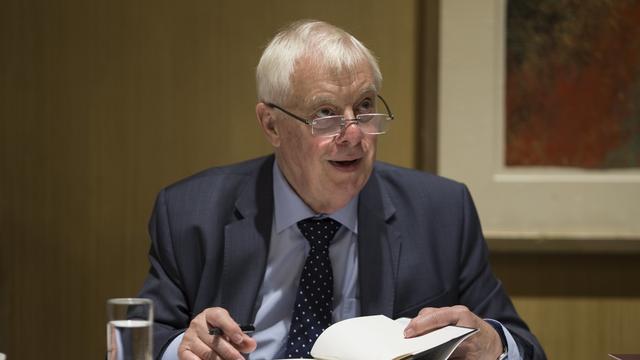 Lord Chris Patten (ici, en septembre 2017). [EPA/Keystone - Jérôme Favre]