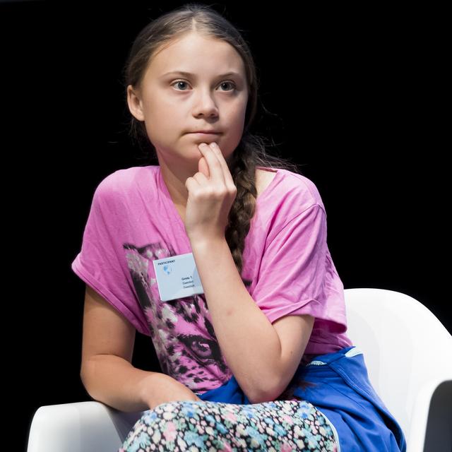 Greta Thunberg, une des femmes qui a marqué l'année 2019. [Keystone - Jean-Christophe Bott]