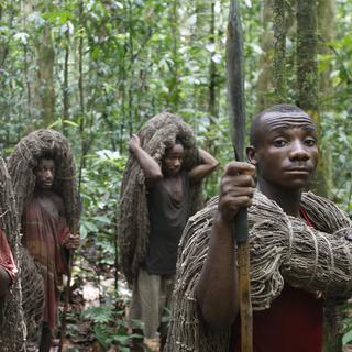 Des hommes du peuple forestier des pygmées au Congo. [AP/Keystone - Rebecca Blackwell]