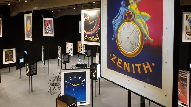 L'histoire de la publicité dans l'horlogerie au Musée de l'horlogerie de La Chaux-de-Fonds. [RTS - Etienne Kocher]