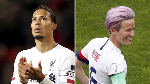 Virgil Van Dijk et Megan Rapinoe peuvent rêver de recevoir le Ballon d'Or. [J.Super/T.Camus]