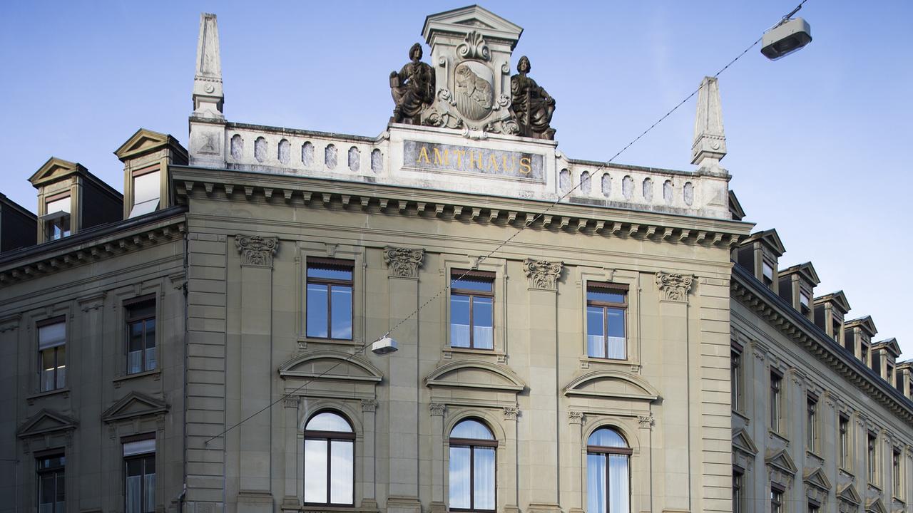 Le siège du Tribunal régional Berne-Mitteland à Berne. [Keystone - Peter Klaunzer]