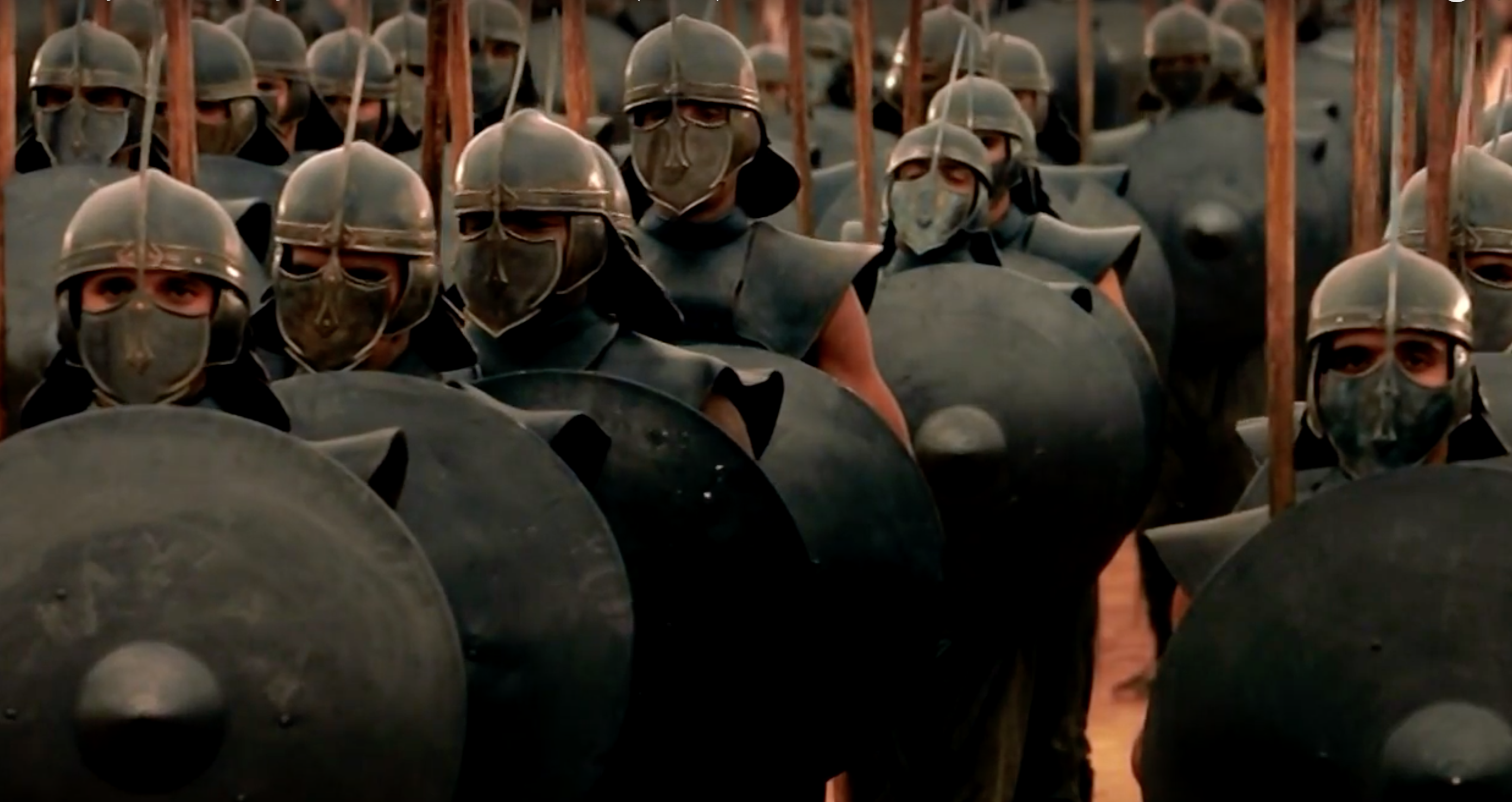Image de la série "Game of Thrones" avec l'armée des Immaculés. [HBO]