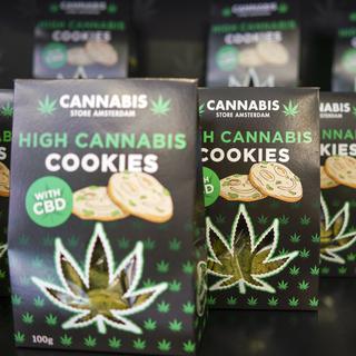 Des cookies au cannabis seront bientôt vendus légalement au Canada, à condition qu'ils ne contiennent pas plus de 10 milligrammes de THC. [Keystone - AP Photo/Andrew Medichini]
