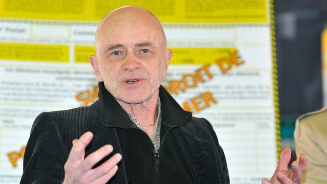 Michel Thevoz, ancien directeur de la Collection de l'Art Brut. [Keystone - Dominic Favre]