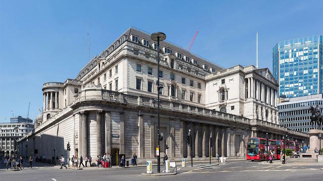Bâtiment de la Banque d'Angleterre, Lombard Street, Londres. [Wikimedia - David Iliff]