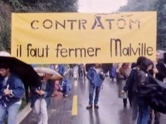 Manifestation contre la centrale de Creys Malville.