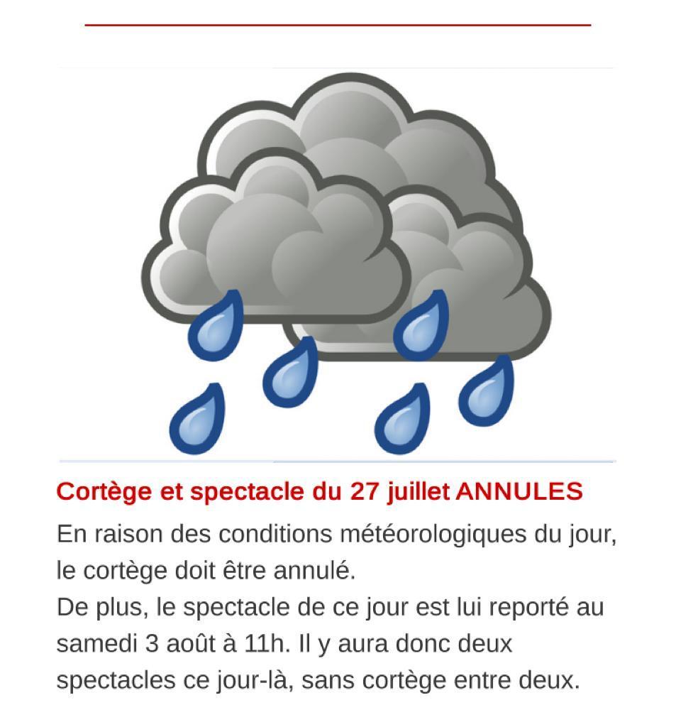 Le message d'annulation sur le site de la fête.