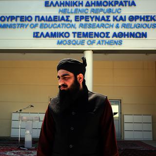 Athènes a enfin sa mosquée officielle . [EPA-Keystone - Orestis Pangiotou]