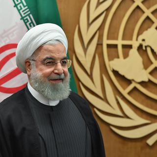 Le président iranien Hassan Rohani photographié au siège des Nations unies à New York le 25 septembre 2019. [Angela Weiss - AFP]