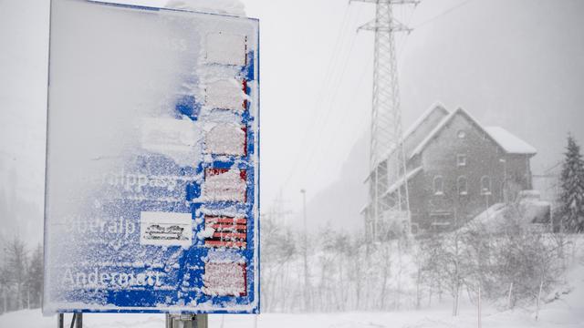 La neige est tombée en abondance. [Keystone - Urs Flueeler]