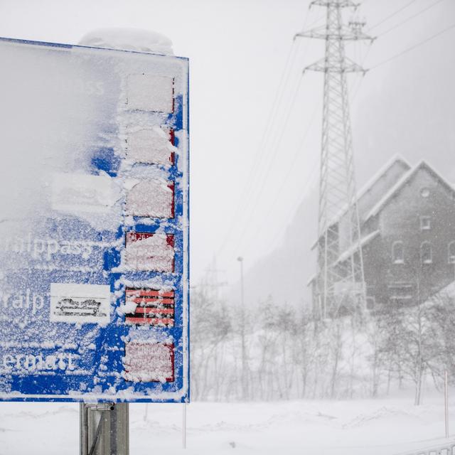 La neige est tombée en abondance. [Keystone - Urs Flueeler]