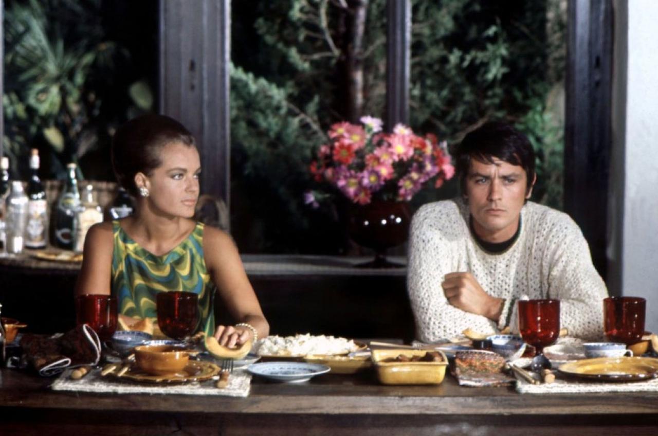 Romy Schneider et Alain Delon dans "La Piscine".