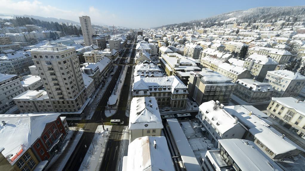 La Ville Chaux-de-Fonds craint de perdre 8,8 millions supplémentaires en raison de la grande réforme cantonale. [Keystone - Laurent Gilliéron]