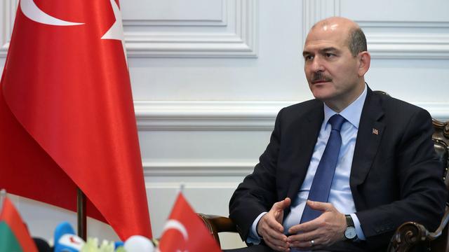 Le ministre turc de l'Intérieur Süleyman Soylu. [Anadolu Agency/AFP - Baris Oral]