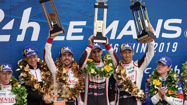 Victorieuse l'an dernier, la Toyota de Sebastien Buemi a récidivé dans la Sarthe. [Eddy Lemaistre]