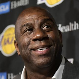 Magic Johnson quitte son poste de président des Los Angeles Lakers. [AP/Keystone - Mark J. Terrill]
