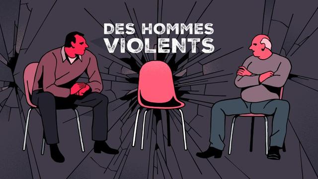 Le visuel "Des hommes violents", un nouveau podcast original sur les violences faites aux femmes. [DR]