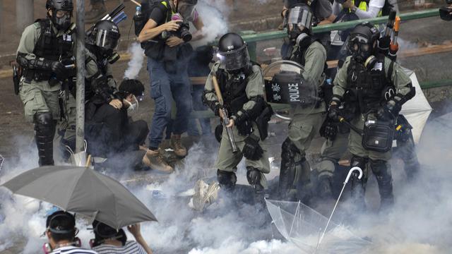 Le siège de l'Université polytechnique de Hong Kong a été le siège d'affrontements entre protestataires et police anti-émeutes. [AP Photo/Ng Han Guan]