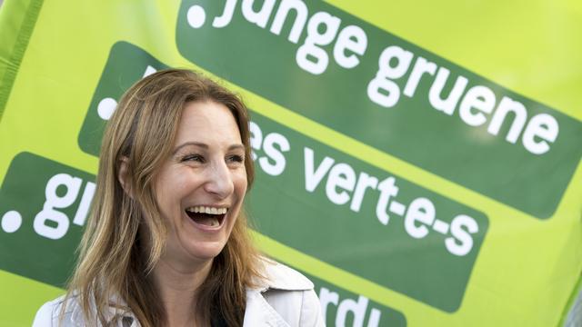 La candidate des Verts Adèle Thorens Goumaz a accédé au Conseil des Etats lors des dernières élections fédérales. [Keystone - Laurent Gillieron]