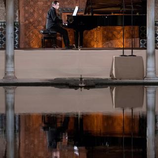 Le pianiste français Pierre-Laurent Aimard à Grenade en juin 2018.
ANGEL MOLINA
Keystone [ANGEL MOLINA]