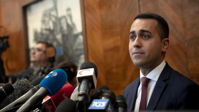 Luigi Di Maio met en jeu son rôle à la tête du M5S. [Keystone - Massimo Percossi]