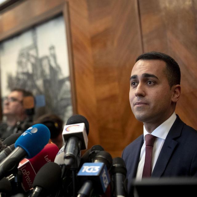 Luigi Di Maio met en jeu son rôle à la tête du M5S. [Keystone - Massimo Percossi]