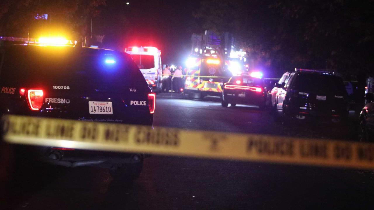La fusillade s'est déroulée dans une résidence privée dans le sud-est de la ville de Fresno en Californie. [The Fresno Bee/AP/Keystone - Larry Valenzuela]